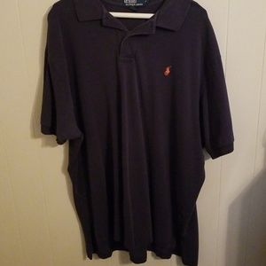Navy polo shirt